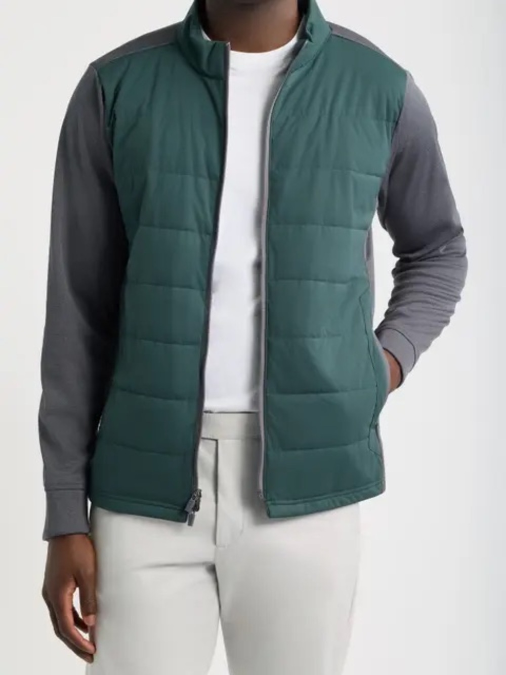 Peter Millar NEW ⛳️Hyperlight Merge Hybrid Performance Zip Jacket Golf sz L
